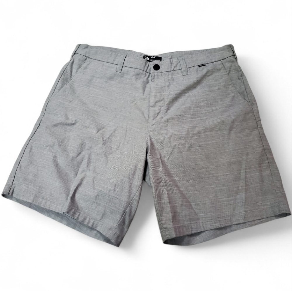 Hurley Men's Light Gray Flat Front Shorts